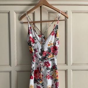 Abercrombie Fitch A&F Floral Button Mini Dress XS